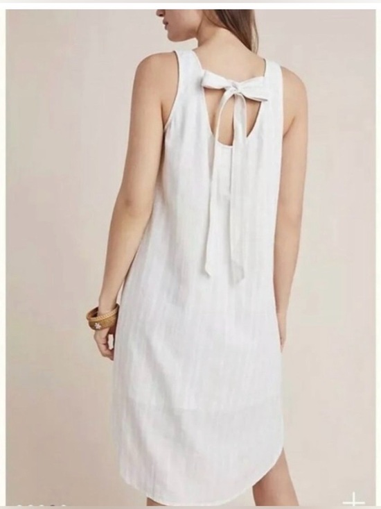 Anthropologie Dresses & Skirts - Anthropologie Cloth & Stone Cream Striped Sleeveless Dress